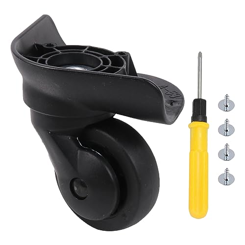 Mxfans Luggage Suitcase Swivel Wheel Spare Part 3.27 Inch W187 Black Set for Luggage