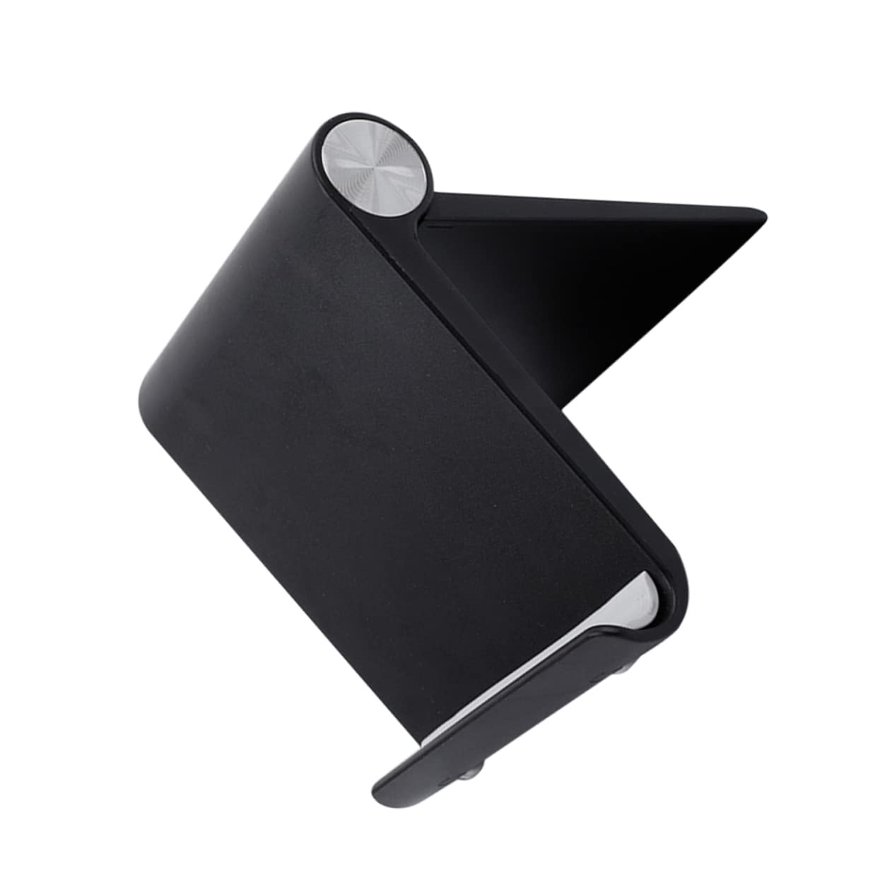 Operitacx Adjustable Portable Phone Stand for Desk and Bed Mobile and Tablet Holder with Stable Angle Compact Black