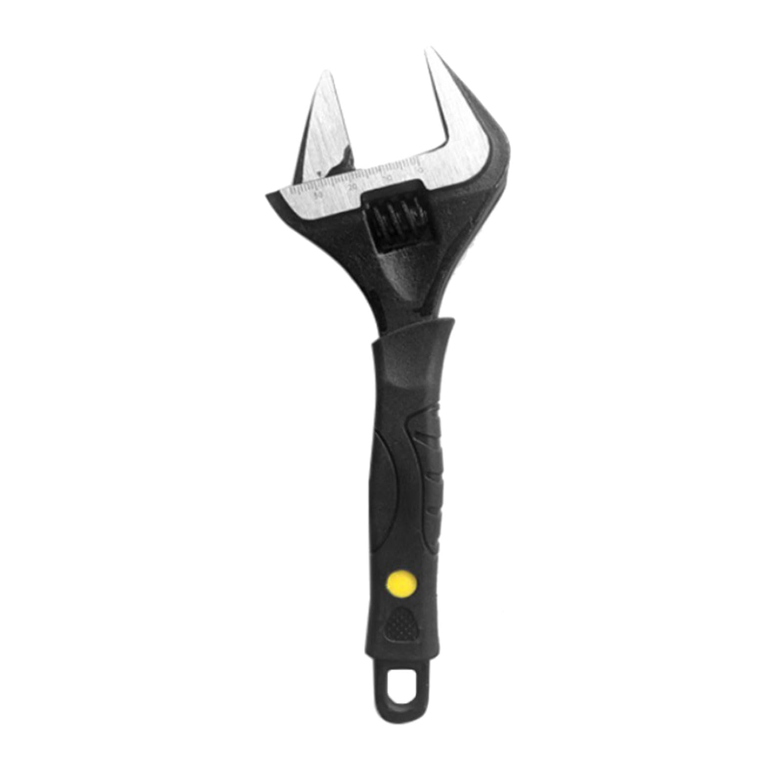 YHAILI Black Large Jaw Adjustable Wrench Suitable For Various Nut Size And In Automotive And Home Repairs