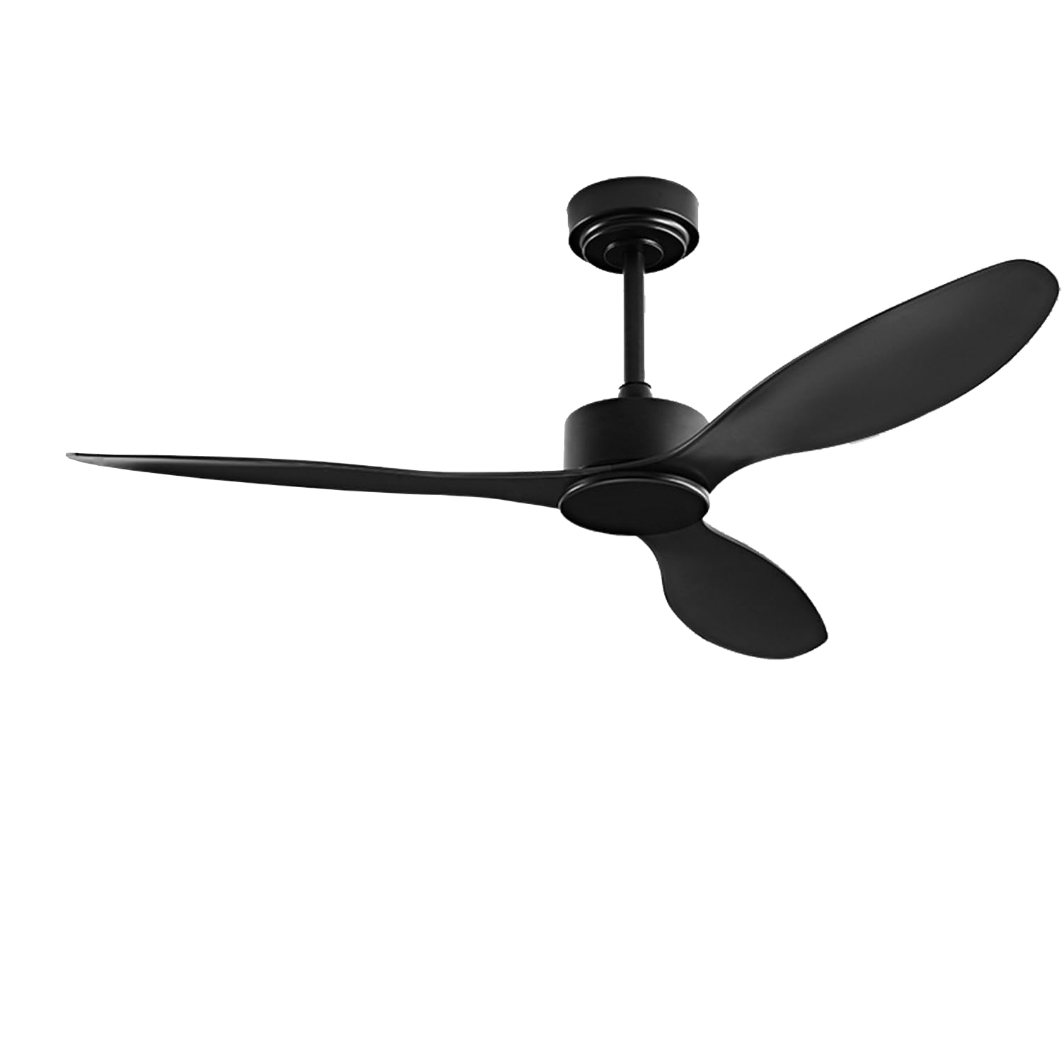 UimoKi 42-Inch Ceiling Fan with Reversible Quiet DC Motor - 3-Blade High CFM Modern Fan with Lights & Remote Control for Bedroom, Living Room, Patio, Garage, Shop & Farmhouse Black 42in