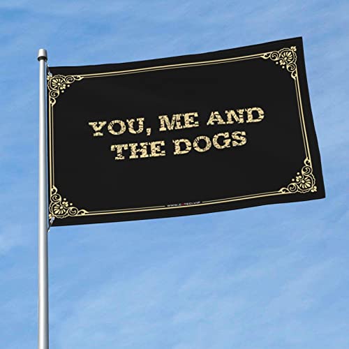 ビールデコレーション 男性用 Cave You, Me And The Dogs フラッグ デスク アクセサリー 男性用 ポスター 大学寮用(カラー: カラー、サイズ:152X244CM)
