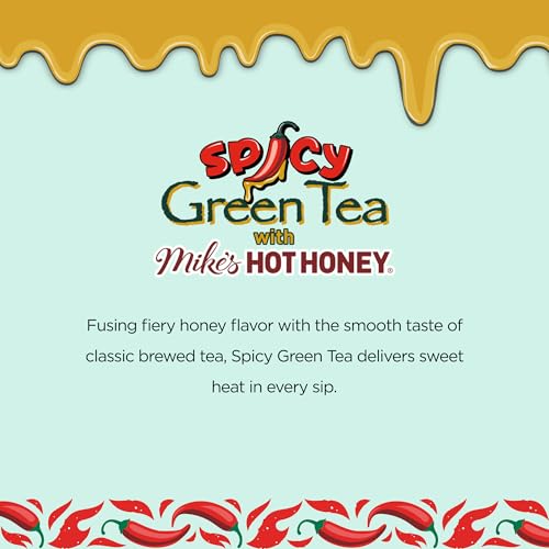 Image of AriZona Spicy Green Tea x Mikes Hot Honey - Big Can, 22 Fl Oz (12 Pack)