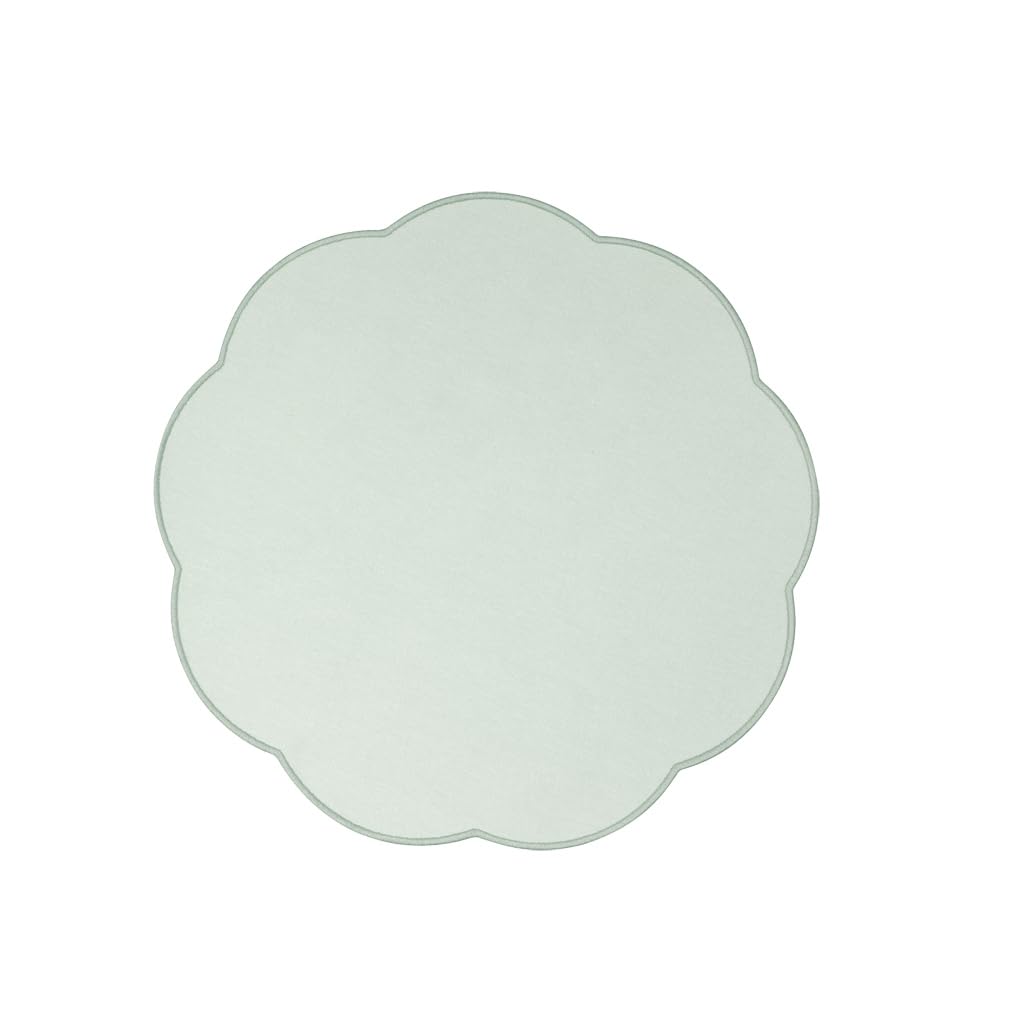Villeroy & Boch – Fleur Gifts placemat, dimensions: approx. 40 × 40 cm, green, textile table mat with a natural colour effect, cotton & polyester