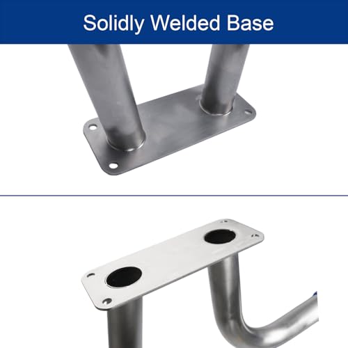 Image of 316 Stainless Steel Pool Handrails & Railings for Inground /Above Ground Pools | Saltwater-Resistant, Safety Steps, Brackets & Accessories | Durable Weatherproof Design