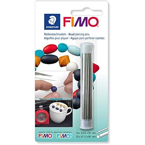 FIMO Bead Piercing pins, Silver Cover