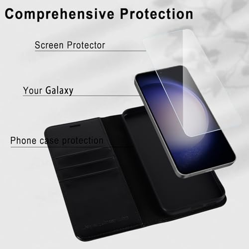 Funda Piel Tapa Samsung Galaxy S23 elegante con acabado texturizado 5