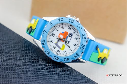 Kids Cartoon Watch, Unisex - 3-10 Years 3D Cartoon Japanese Quartz Silicone Strap, Boys & Girls Gift Watch3