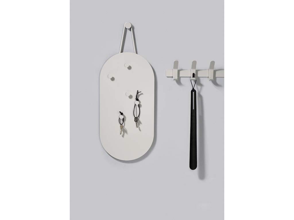 Zone Denmark A-Bulletin Board Pinnwand, Magnettafel aus Metall mit 5 Magneten, 60 x 30 cm, Schwarz