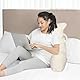 Lesekissen zum Sitzen auf der Bettcouch für Erwachsene, Rückenkissen mit Taschen, Rückenkissen für Erwachsene Bettstuhl für Bettruhe, Lesen, Fernsehen, Spielen für