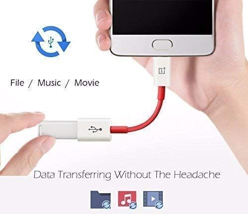 Image of One Plus Newly Type C OTG Cable Connector Cord pendrive Compatible with All C Type Supported Mobile Smartphone Like OnePlus 10 pro, 11R,9R,10T,11T,8T (OTG Cable)