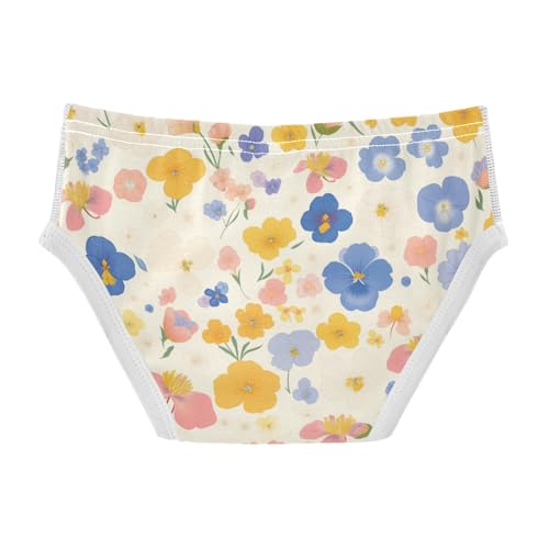 KLL The Garden Tricolor Pansy Flower Toddler Boys' Soft Athletic Underwear Cute Children Undies2