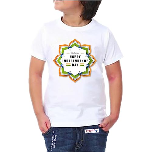 Image of Independence Tshirt, 15 August, azadi Tshirt, Half Sleeve Happy Independence Day /Republic Day /AZADI KA Amrit MOHTSAV /swatantrata Diwas for Baby /Kids /Men and Adults Tshirts-Imprint Gift