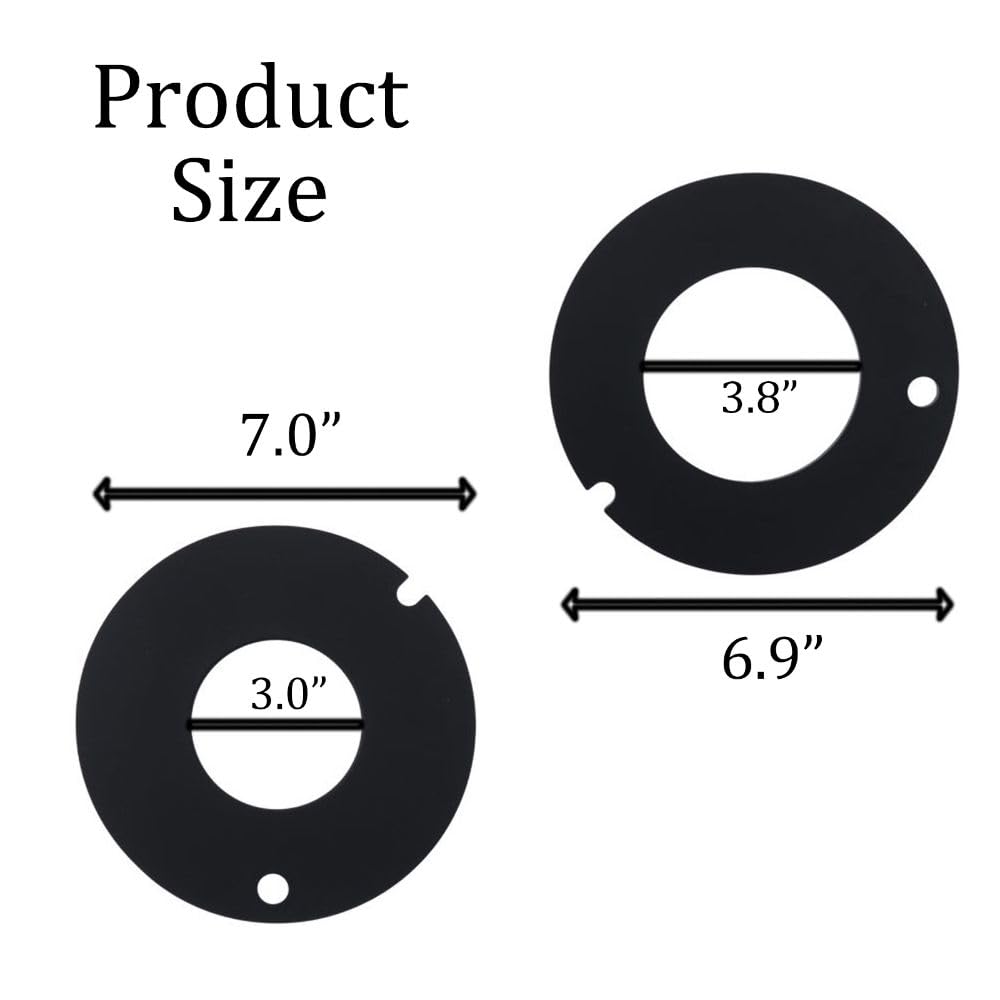 2 PCS Rubber Toilet Seal Kits, 385311462 & 385316140 Black Seal Replacement Car Parts for Sealand for Mansfield - Image 4