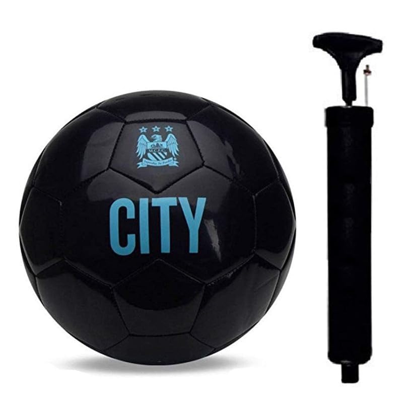 ASH Enterprises Men-City-Black Football for All Ages Suited for The Grass Fields | PU | Suitable for Grass |Practice Ball | Soccer Ball | for Men/Women | Football Size - 5 with Pump (Black-City)-image-15