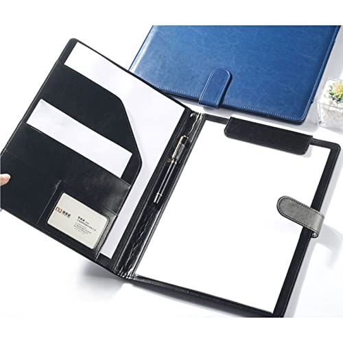Conférence folder business A4 bleu avec porte bloc et pochette