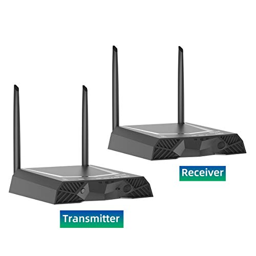 [2020 Newest] Digital HDMI Wireless Transmitter and Receiver Extender, 660ft /200m, Dual Antenna Support 1080P@60Hz Full HD with IR Passback Transmit Video Audio HDMI Signal to HDTV/Project