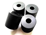 4-Pack - Made in USA #1 Premium Quality Multi-Purpose Black Neoprene Rubber Spacers 1' OD x 3/8' ID x 1' Thickness. for Home-Industrial-Automotive-Marine & More! Buy The Best!