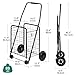YITAHOME Folding Shopping Cart with Wheels, Rolling Foldable Grocery Cart for Seniors, Portable Collapsible Utility Cart for Shopping Groceries Laundry Storage Organizer