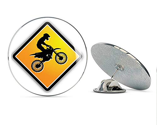 Motocross Sign Round Metal 0.75