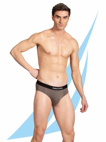 Image of Nautica Men's Cotton Blend Classic Solid Briefs