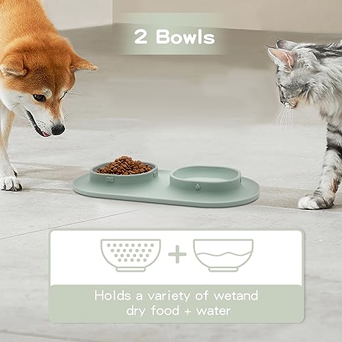 Weyovgo Dog Food Bowls Pet Bowls & Dog Water Bowls With No-Spill And Non-Skid thumb #5