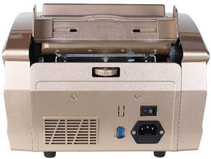Image of Premium Gold LCD Bank Note Counter with UV /MG /IR /MT /IR Technology Note Counting Machine (Counting Speed - 1000 Notes /min)