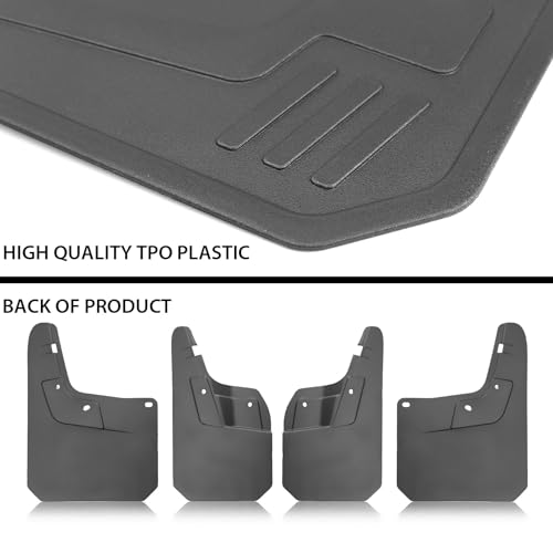 Image of XUKEY Mud Flaps for Chevrolet Colorado 2023-2026 Without Fender Flare, All Weather Splash Guards No Drilling, Front and Rear 4-Piece Set