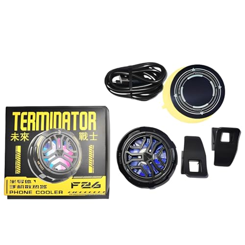 Image of BKN F-26 Fast Cooling Mobile AC Fan Radiator Mobile Cooler for Gaming With USB Powered Smartphone Fan Cooling Radiator Game Cooler -3 degree for Phone Gaming, Live Streaming