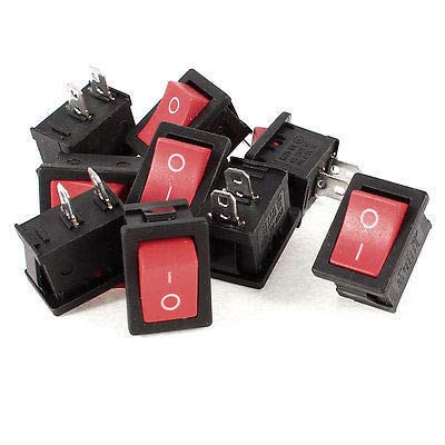 Commutateur 2 broches SPST lot de 9 interrupteurs à bascule AC 250V pour montage sur panneau
