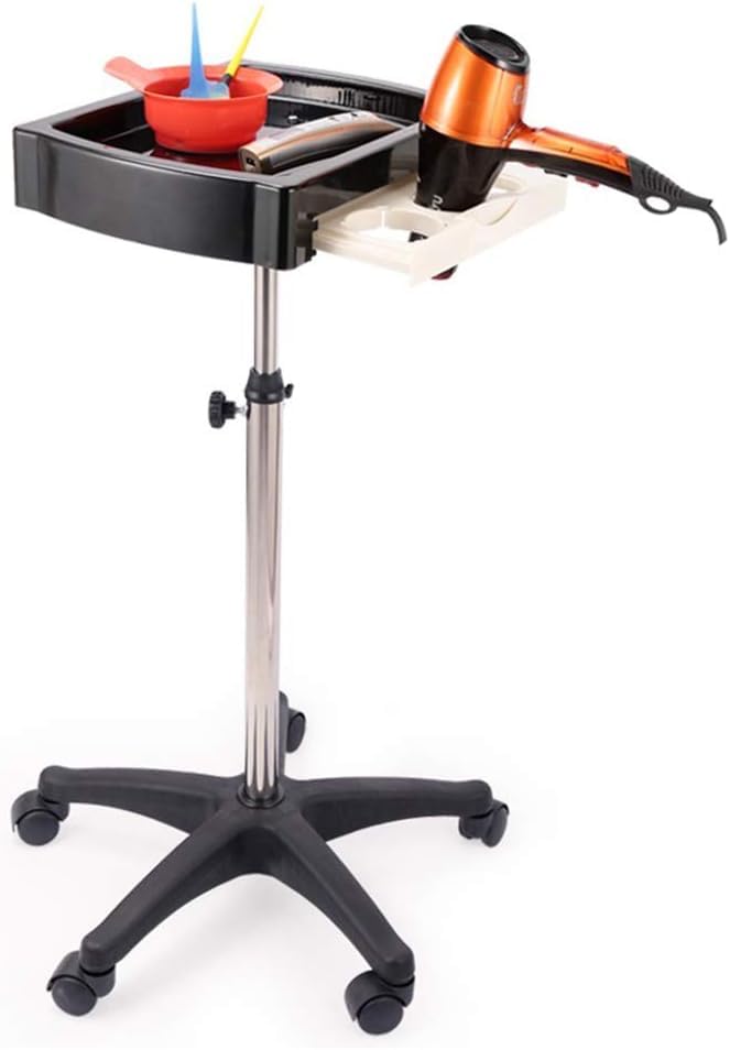 AYCDL Carrito Utili de acero inoxidable de 5 ruedas, versátil con Sto para peluqueros y spas Beau, diseño multiusos para uso profesional