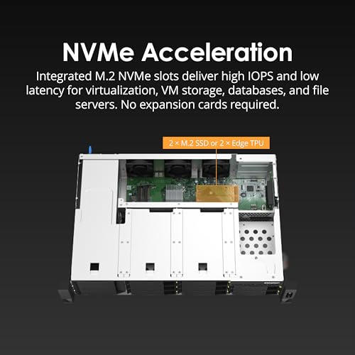 Image of QNAP TS-873AeU-RP-4G-US 8 Bay High-Speed Short Depth Rackmount Rackmount Dual-2.5GbE NAS AMD Ryzen CPU, 4GB DDR4 Memory and 2.5GbE (2.5G /1G /100M) Network Connectivity (Diskless)