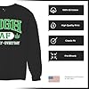 Tee Hunt High AF All Day Everyday Sweatshirt Cannabis Leaf Stoner Funny Pot Hippie Vibe