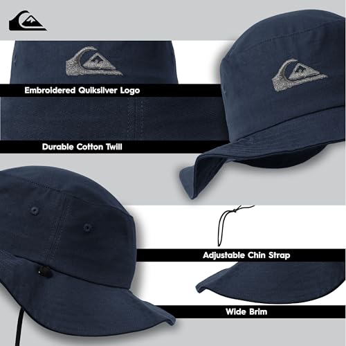 Image of Quiksilver Boys' Quiksilver Kid's Bushmaster Sun Protection Floppy Visor Bucket Hat