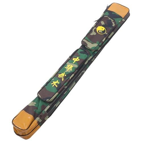 Toddmomy Dual Sword Carrying Pouch and Convenient Sword Storage Bag for Martial Arts Camouflage Design Compact and for Easy Transport and Use