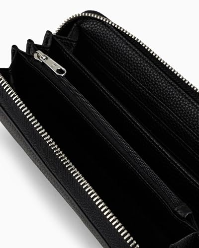 Armani Exchange A｜X Wave Continental Zip Around Wallet, Nero4