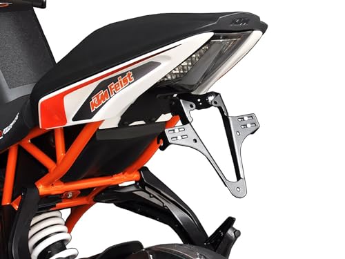 ZIEGER Basic Kennzeichenhalter Kennzeichenhträger Heckumbau kompatibel mit: KTM RC 125 BJ 2014-18 / RC 200 BJ 2014-17 / RC 390 BJ 2014-18