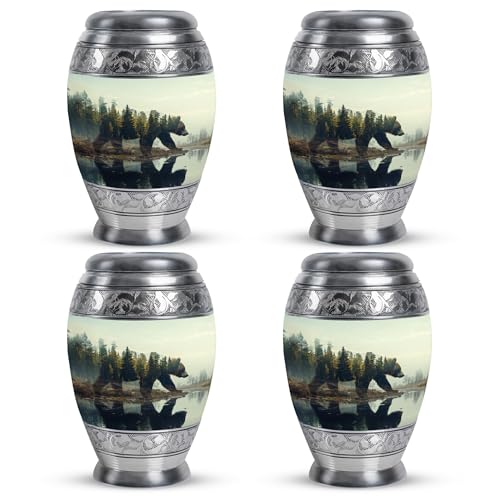 Image of Bear Urn - Small Cremation Urn for Adult Ashes - Pack of 4