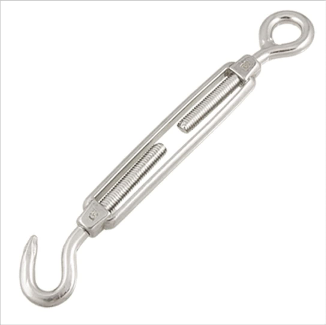 B K Jagan & CO 2 PCS Silver Tone Hook Eye Turnbuckle for 12MM (27X5X1CM)
