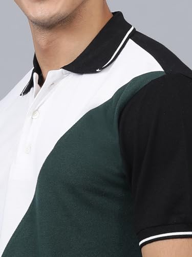 Image of KOTTY Men's Color Block Regular Fit T-Shirt
