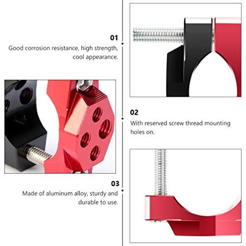 FAVOMOTO Suporte de Liga de Alumínio Braçadeira Suporte Holofote para Scooter Bicicleta Motocicleta
