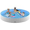 Foldable Dog Pool – Niubya Collapsible Hard Plastic Swimming Pool