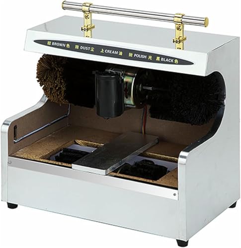 MNJVCFDS Macchina Lustrascarpe Induzione Automatica, Acciaio Inox Lucidatore di Scarpe, Lucidatrice per Scarpe Elettrica Domestica, Lucidascarpe Elettrica