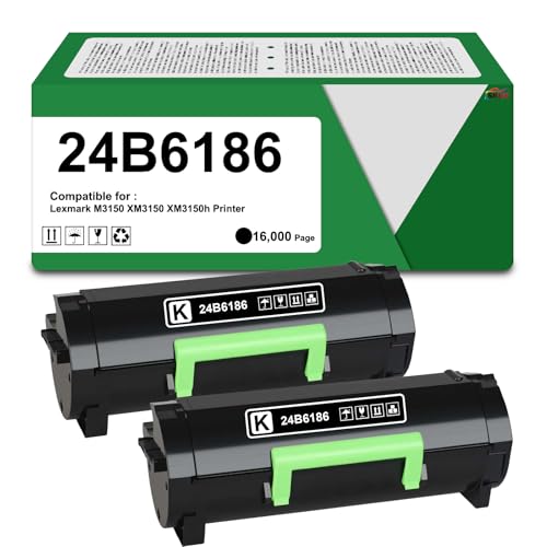 SRITE High Yield 24B6186 Black Toner Cartridge, 2-Pack