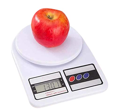 HOMYKI Multipurpose Electronic Weight Scale with Backlit LCD Display for Measuring Food Cake Vegetable Fruit Digital Kitchen Weighting Machine
