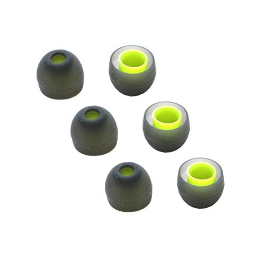 Replacement Silicone Ear Tips for Jaybird BlueBuds X, X2 Headphones. Includes 3 Pairs (Medium).