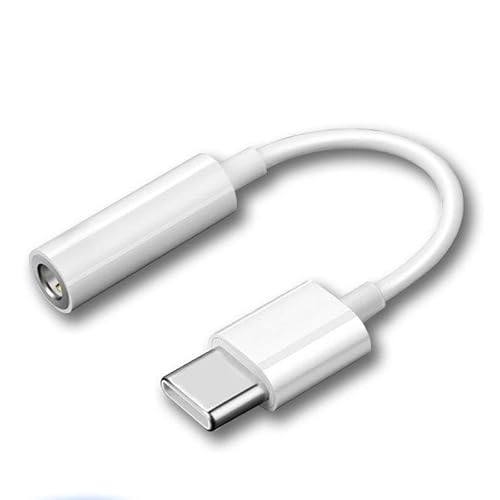 USB C to 3.5mm Audio Adapter, Type C to 3.5mm Headphone Jack Adapter Compatible with Samsung Galaxy S22 S21 S20+ S20FE S10 Note 20 10, Pixel 5, Compatible With Huawei P30 P40 Mate 30 40 Pro