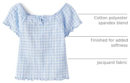 Image of The Children's Place Girls' Smocked Short Sleeve Tops