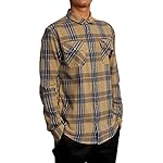 RVCA Mens Standard Fit Long Sleeve Button Up Flannel Shirt - Image 5
