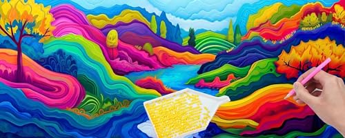 DIY Kit Peinture Diamant 90x270 cm | Idée Cadeau Festival Créatif Adulte et Enfants