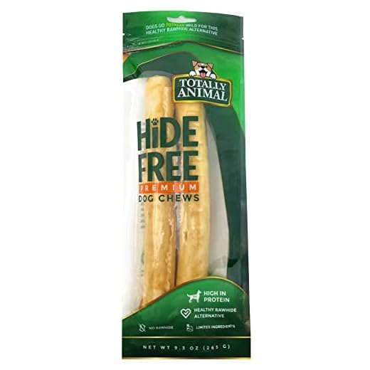 Totally Animal Large Hide-Free Chicken Recipe Dog Chews | | Best Non-Rawhide Natural Treats on Earth for Dogs | Easy to Digest No-Rawhide Rolls | 9-10" Rolls (Pack of 2)